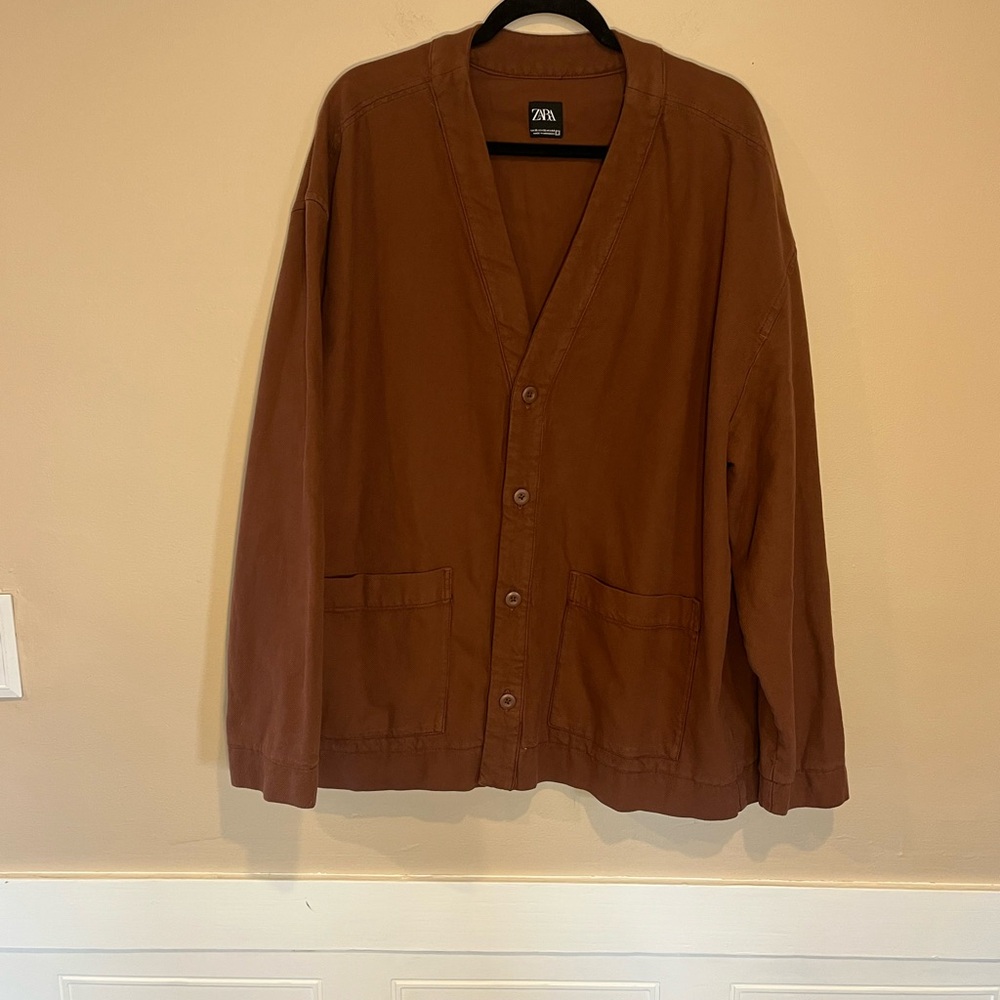 Zara Tan Shirt Jacket